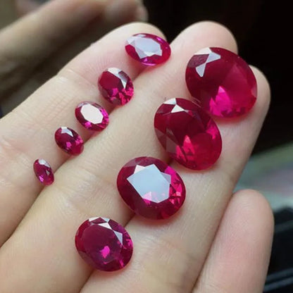 AAAA+ Large Ruby 13X18Mm Sri-Lanka Garnet Ruby Oval Cut VVS Loose Gemstone Jewelry