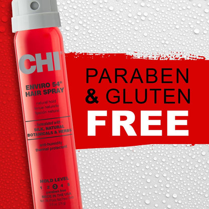 Enviro 54 Hairspray, Firm Hold, Lightweight Spray to Finish & Secure Hairstyles, Sulfate & Paraben-Free, 2.6 Oz