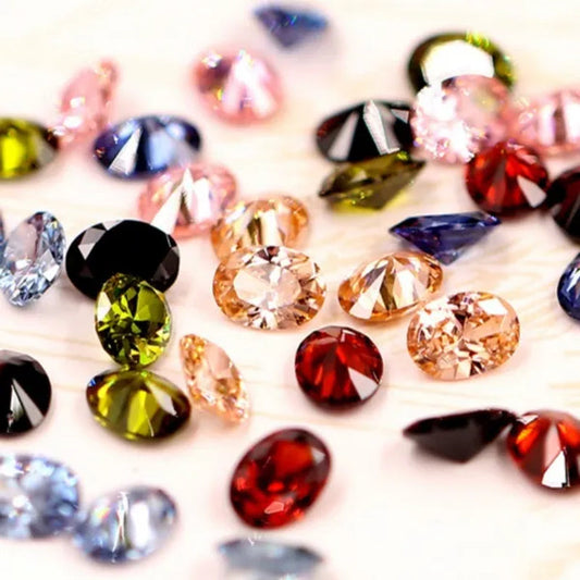 4Mm 50Pcs/Pack Cubic Zirconia Stone Loose Crystal Beads for Jewelry Making Findings - WORLD TIME VISITS