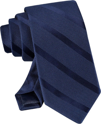Men'S Classic Solid Textured Stripe Tie