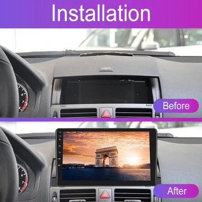 UNITOPSCI NEW 2Din Android 11 Car Stereo Radio 9'' HD Touch Screen Car MP5 Player Autoradio GPS Support WIFI Bluetooth Mirror Link FM/RDS Radio【For Mercedes-Benz C-Class 2007-2010】