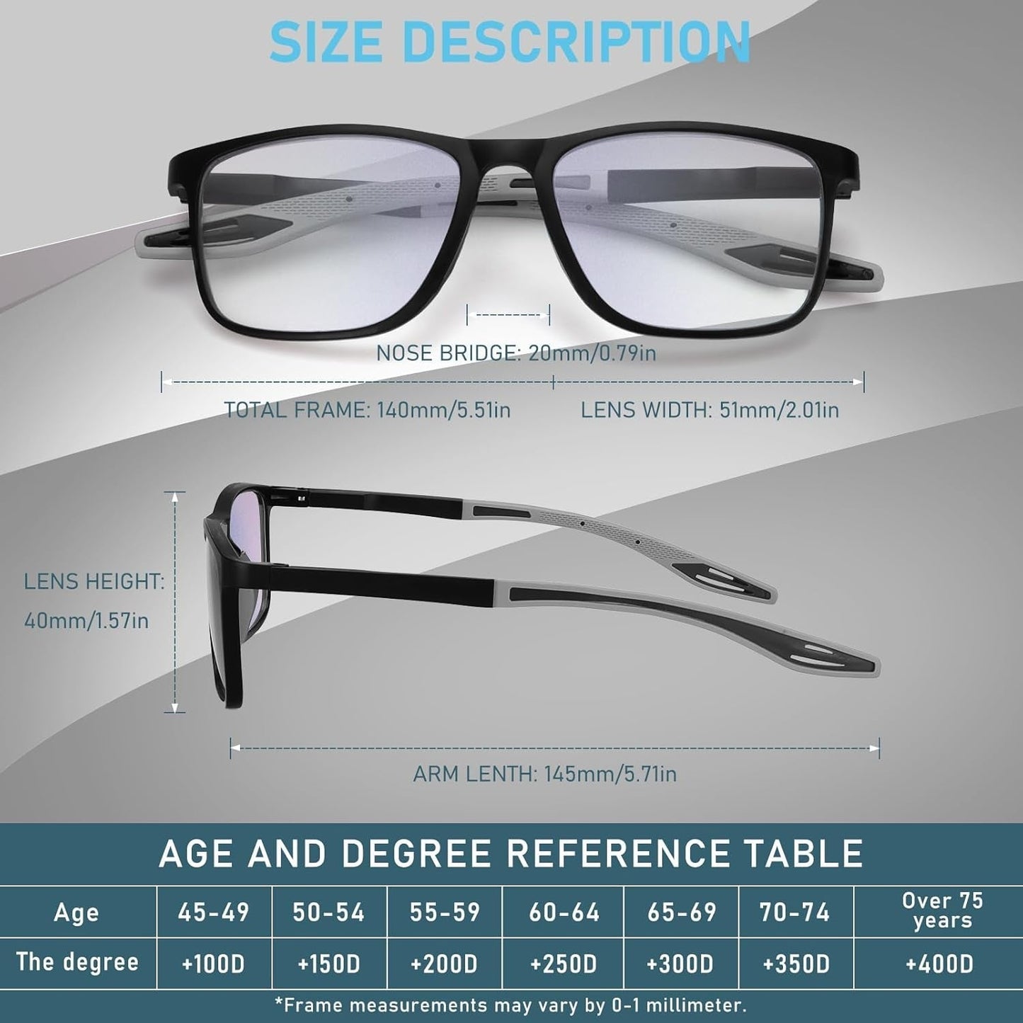 6 Pack Reading Glasses for Men Sports Style Blue Light Blocking Readers with Spring Hinge Women Eyeglasses