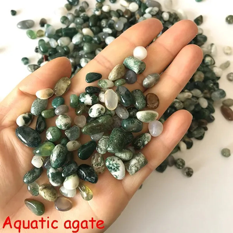 Natural Crystal Mixed Beads Irregular Shaped Tumbled Chips Crushed Stone Yoga Healing Crystal Turquoise Lapis Lazuli Amazonite Stones for Jewelry Making DIY Bracelet Necklace Home Decoration