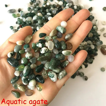 Natural Crystal Mixed Beads Irregular Shaped Tumbled Chips Crushed Stone Yoga Healing Crystal Turquoise Lapis Lazuli Amazonite Stones for Jewelry Making DIY Bracelet Necklace Home Decoration