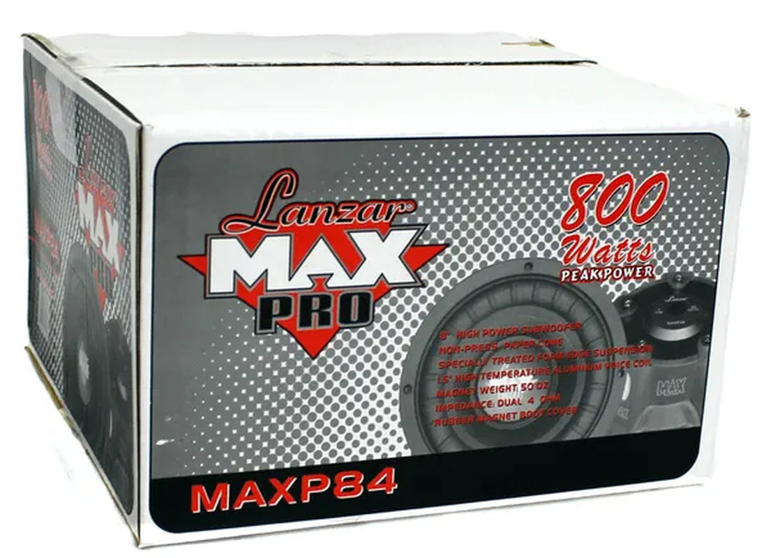 LANZAR MAX PRO MAXP84 8" 800 WATT Power Car Audio Subwoofer Sub Woofer SVC