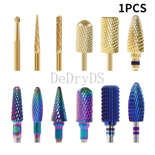Tungsten Diamond Milling Cutter Nail Art Drill Bit for Manicure Nail Files Electric Rotary Mills Nail Gel Remove Grinder - WORLD TIME VISITS