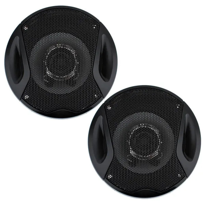 2Pcs 4 Inch 10Cm 150W Dual-Cone Car Coaxial Horn Audio Music Stereo Full Range Frequency Hifi Speakers Non-Destructive Installation