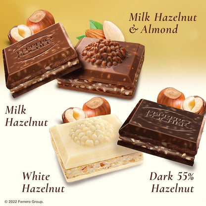 Premium Chocolate Bars, 8 Count Variety Pack, Individually Wrapped, 3.1 Oz Each
