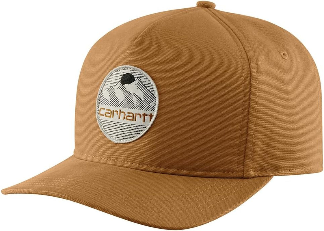Men'S Canvas Mountain Patch Cap