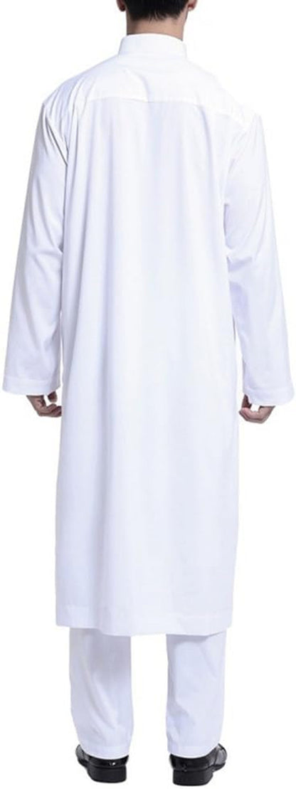 Loose Style Middle East Kaftan Dubai Arab Muslim Islamic Men'S Clothing Suit Shirt Pants