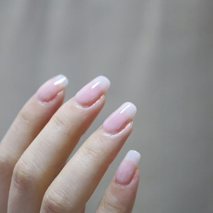 Gel Nail Polish 15Ml,Jelly Sheer Clear Natural Nude Pink Gel Polish Varnish Nail Art Manicure Soak off LED Uv(Milky Nude) #330