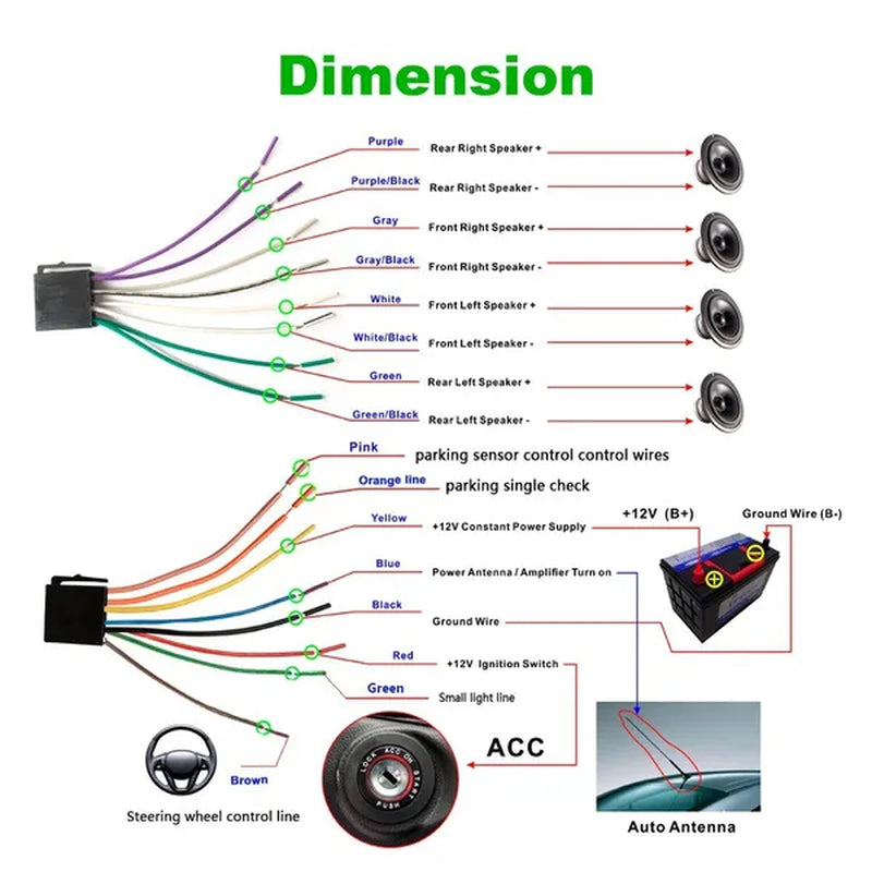 7"Touch Screen 2Din Car Multimedia Player Audio Stereo Support Bluetooth Mirror Link Rear View Camera Built-In Car DVR System with Optional Camera