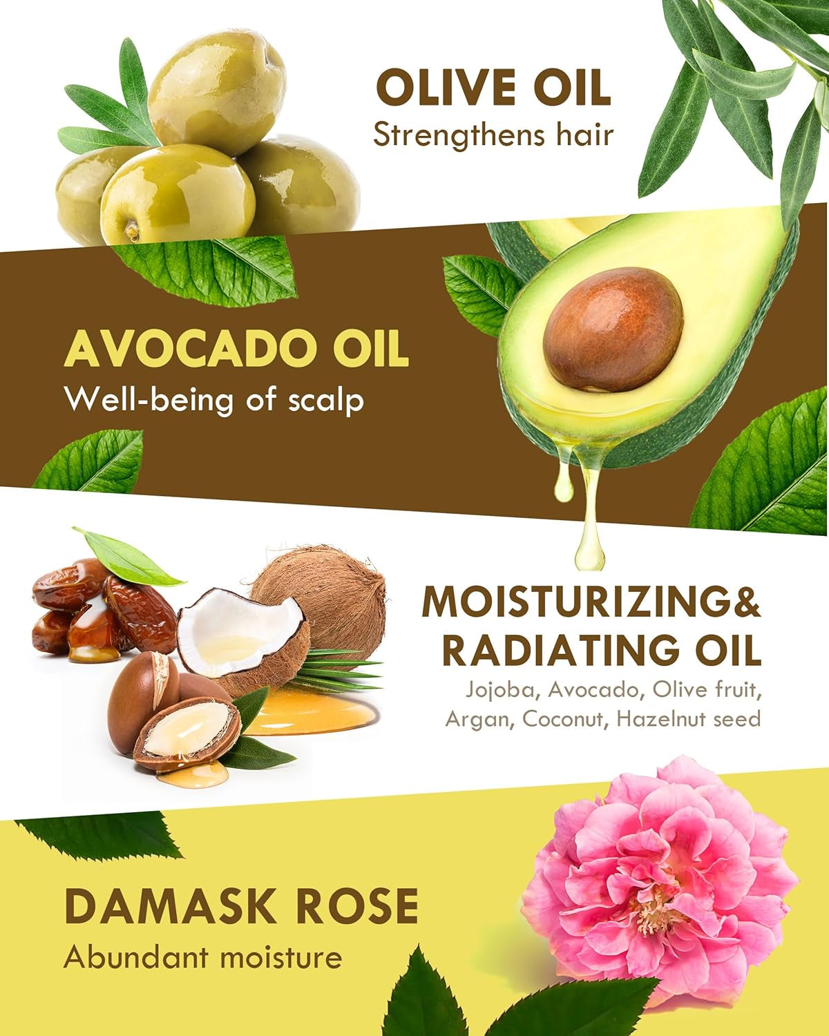 Silk Oil Hair Treatment for Repair, Frizz Control & Shine - with Jojoba Oil for Dry, Damaged Hair Growth - 5.07 Fl Oz