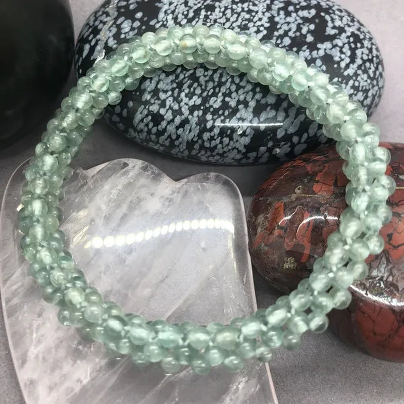 Orange Sun Stone Colorful Tourmaline Apatite Small Beads Bracelet
