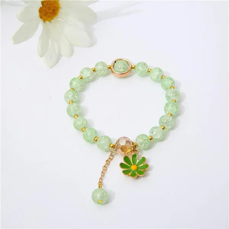 New Multicolor Summer Beach Ladies Temperament Refreshing Crystal Pendant Bracelet