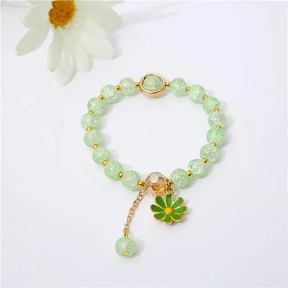 New Multicolor Summer Beach Ladies Temperament Refreshing Crystal Pendant Bracelet