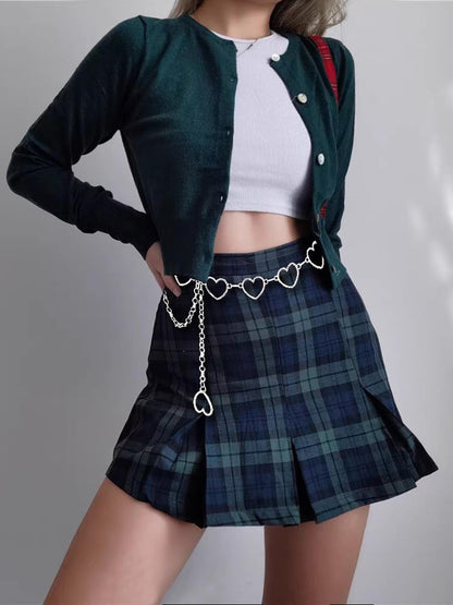 Women Waist Chain Belt Gold Silver Chain Belt Body Chains Jewelry for Dress Y2K Heart Chain
