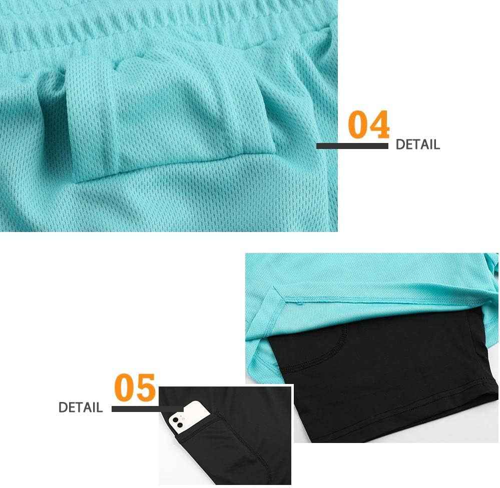 Mens Running Shorts，Workout Running Shorts for Men，2-In-1 Stealth Shorts，7-Inch Gym Yoga Outdoor Sports Shorts
