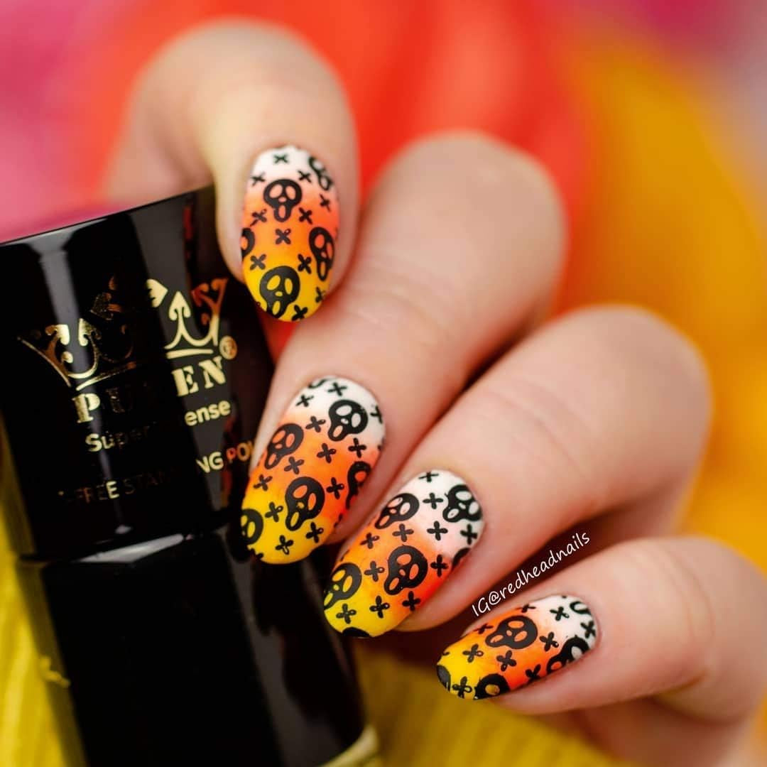 MUST HAVE Stamping Polish Collection Set Big 5-FREE Formula Nail Color Lacquer (805 - Black Jack + 806 - Pure White) - BH000872