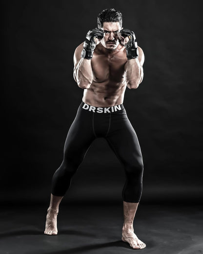 3, 2 or 1 Pack Men’S 3/4 Compression Pants Tights Leggings Shorts Sports Athletic Baselayer Running Workout Active