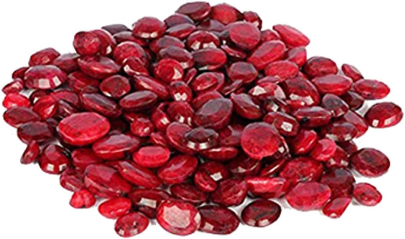 Loose Gemstones for Jewelry Making 100.00 Carats. Set of 7 Pcs Ring Size Gorgeous African Pigeon Blood Red Ruby Loose Gemstone Beads Ruby July Birthstone