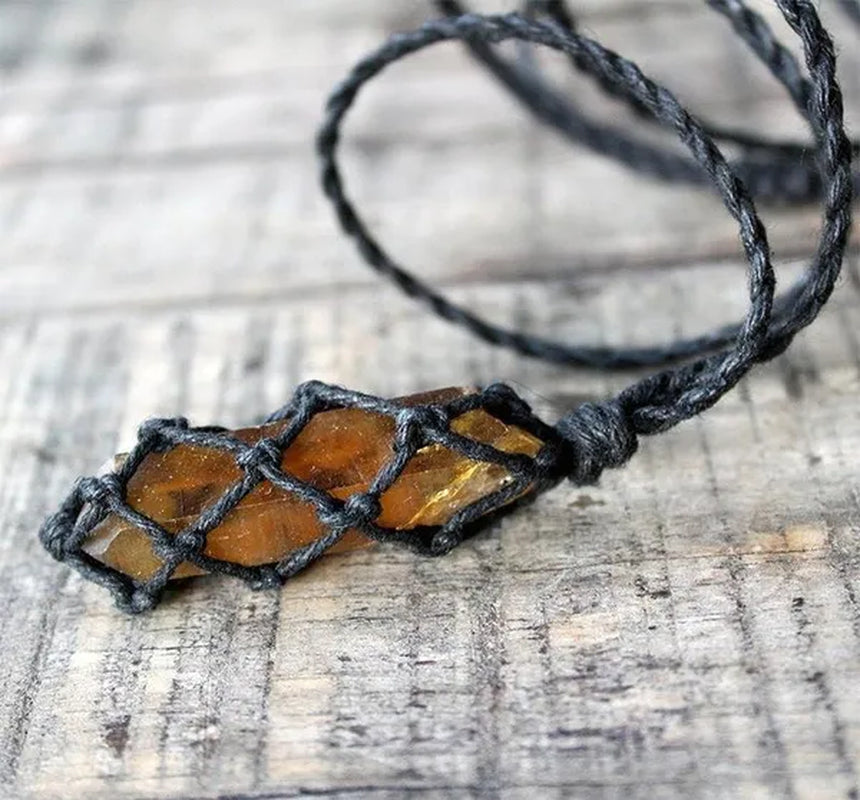 Authentic Raw Citrine Boho Necklace, Gemini Jewelry, November Birthstone, Minimalist Necklace