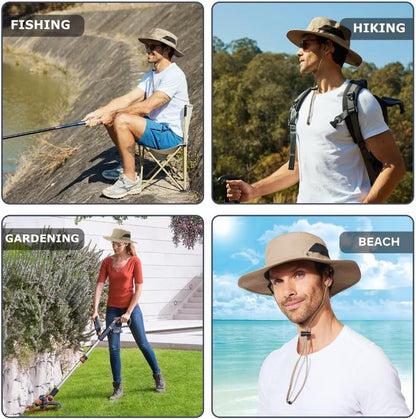Fishing Hat for Mens Sun Hat Wide Brim Bucket Hat SPF UV Protection XL XXL Large Size Big Head Hiking Beach Safari