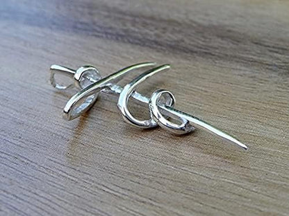SALE! Cross Sterling Silver 925 Pendant Minimalistic Design Religious Unisex Jewelry