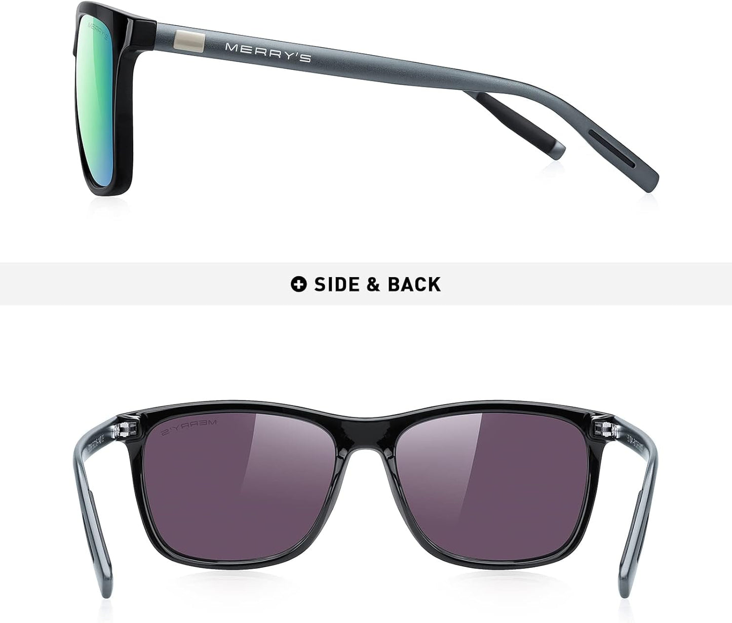 Unisex Polarized Aluminum Sunglasses Vintage Sun Glasses for Men/Women S8286
