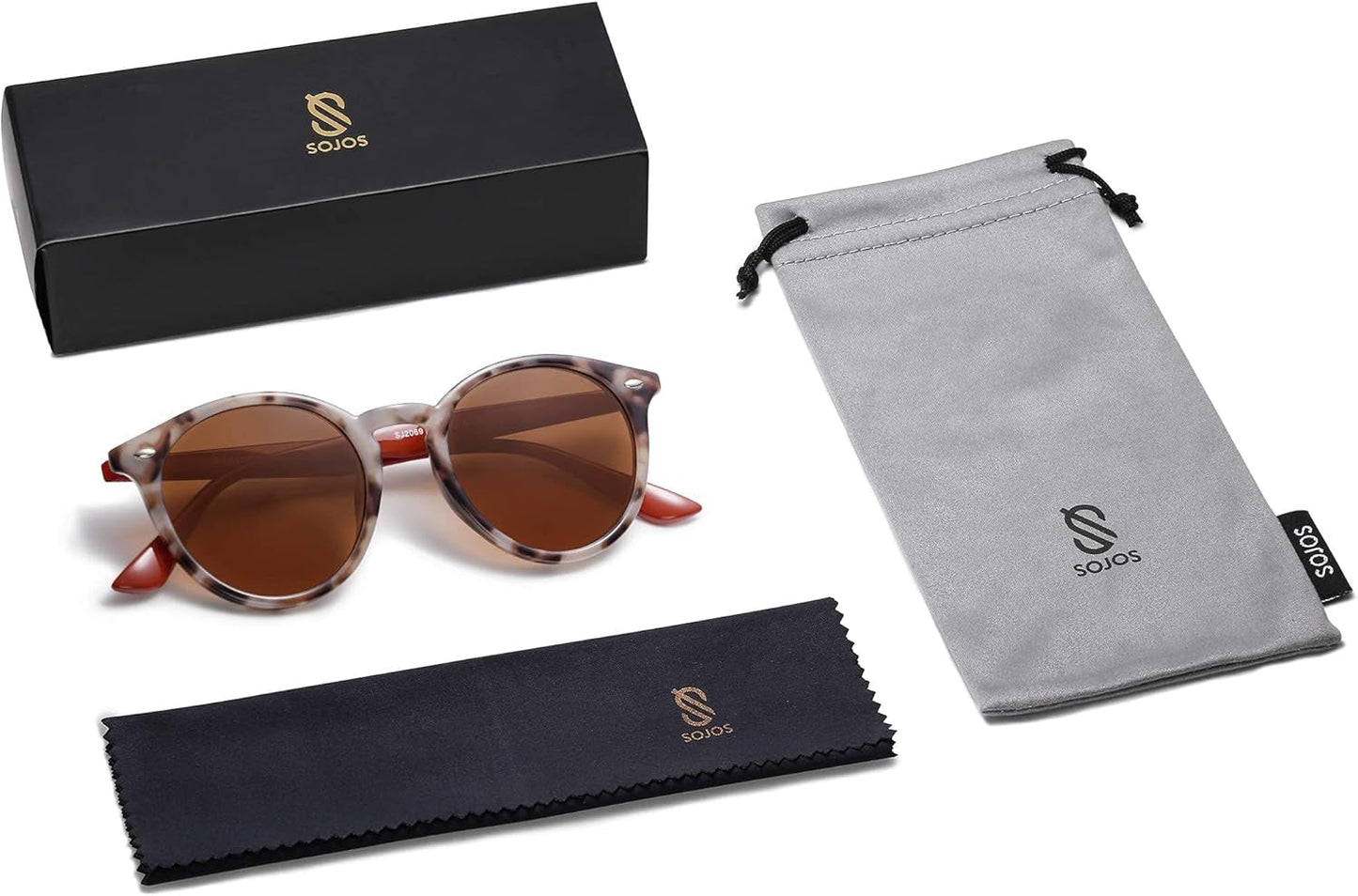Retro round Polarized Sunglasses for Women Men Classic Vintage Sunnies SJ2069