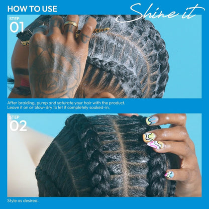 Foaming Mousse, Maximum Shine Wrap Mousse, Reduce & Prevent Frizz, Define Curls, Hold Styles, Nourishes Dry and Crips Hair, Enriched with Organic Jamaican Black Castor Oil
