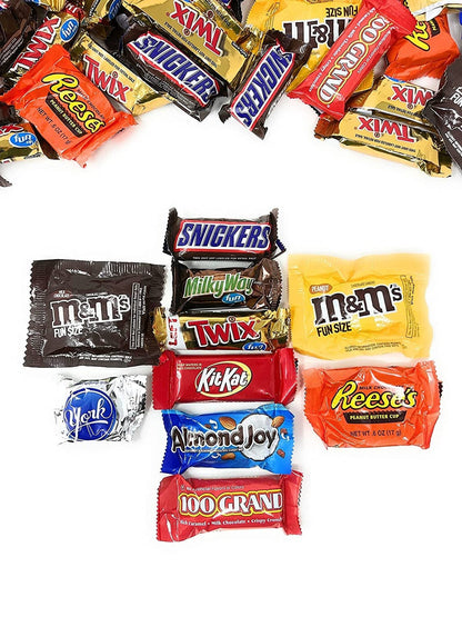 Halloween,Holiday Bulk Ulitmate Chocolate Classic MARS Candy Snack Bars 3.5 Lbs Individually Wrapped Mini Fun Size Candies Variety Bulk Mix (56 Oz) Made in America (USA)