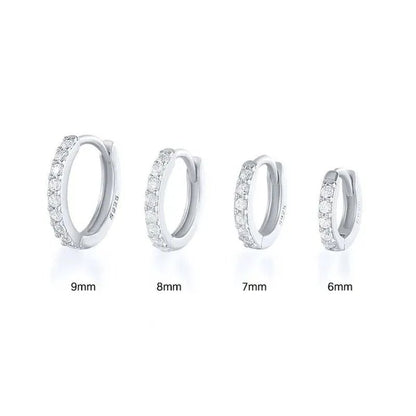 Earrings for Women/Men Small Diamond Hoop Earrings Ear Bone Aros Tiny Ear Nose Ring Girl Aretes Ear Hoops