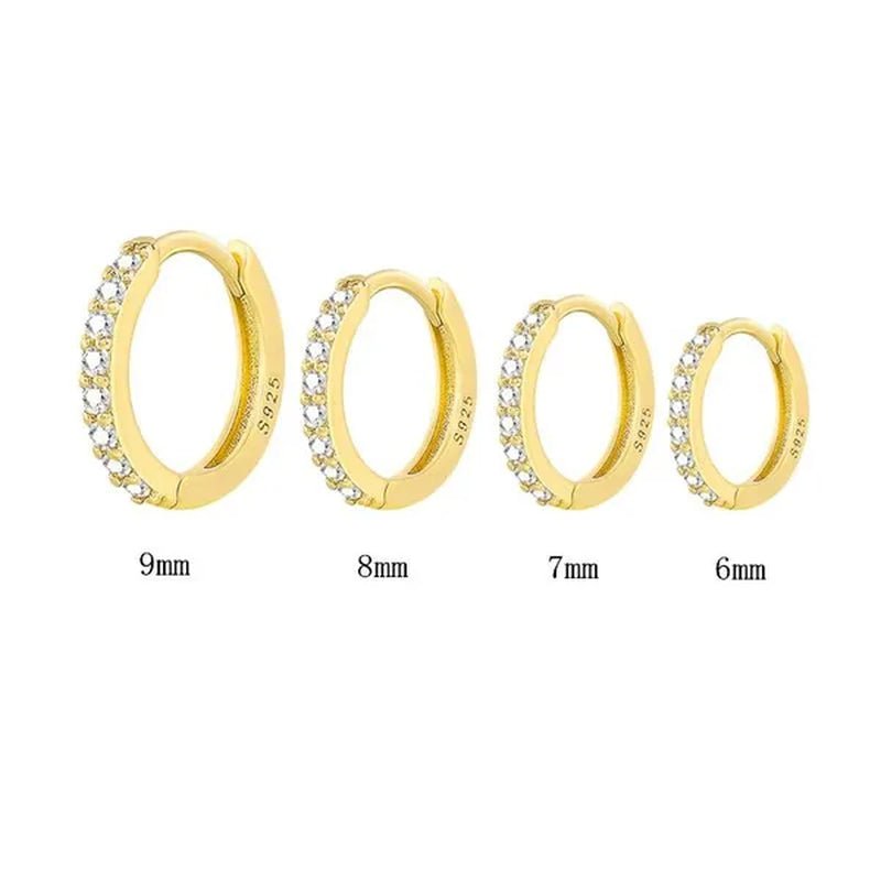 Earrings for Women/Men Small Diamond Hoop Earrings Ear Bone Aros Tiny Ear Nose Ring Girl Aretes Ear Hoops