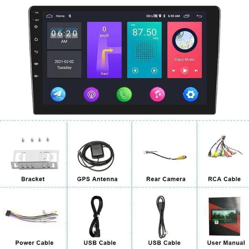 HIKITY NEW [Android 11 & 2+32G] 9" Autoradio for Mercedes-Benz ML320 2003-2005 2 Din Android 11 GPS Navigation Car Audio Radio Stereo