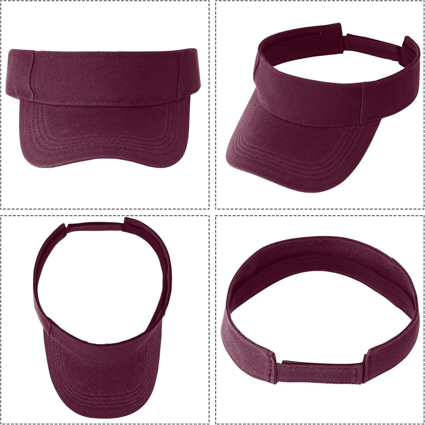 1 Piece of Sport Wear Athletic Visor Sun Sports Visor Hat Visor Adjustable Cap for Women and Men (One Size)