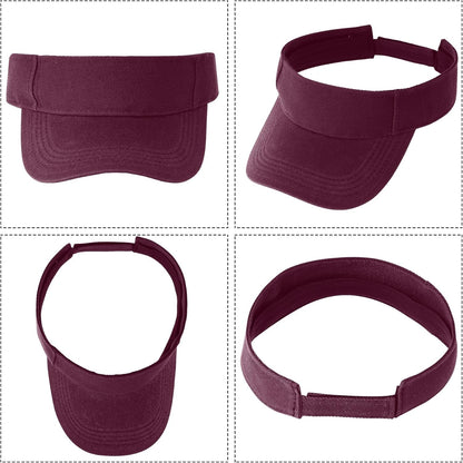 1 Piece of Sport Wear Athletic Visor Sun Sports Visor Hat Visor Adjustable Cap for Women and Men (One Size)