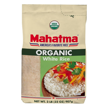 Organic White Rice, 2Lb Bag of Rice, Stovetop or Microwave Rice in 20 Minutes - WORLD TIME VISITS