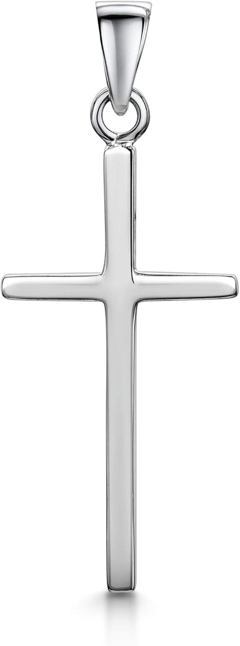 Unisex 925 Sterling Silver Cross Pendant - WORLD TIME VISITS