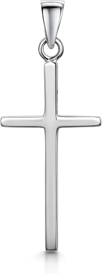 Unisex 925 Sterling Silver Cross Pendant - WORLD TIME VISITS