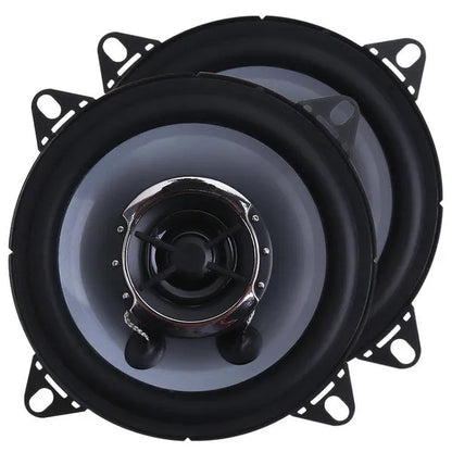 2Pcs 4 Inch 10Cm 150W Dual-Cone Car Coaxial Horn Audio Music Stereo Full Range Frequency Hifi Speakers Non-Destructive Installation - WORLD TIME VISITS