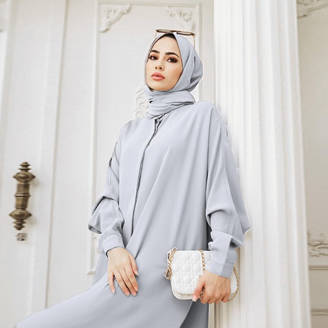 Abayas for Women Muslim Dress Modest Maxi Robe Abaya Kaftan Dresses Eid Prayer Clothes Arabian Islamic Dubai Outfit
