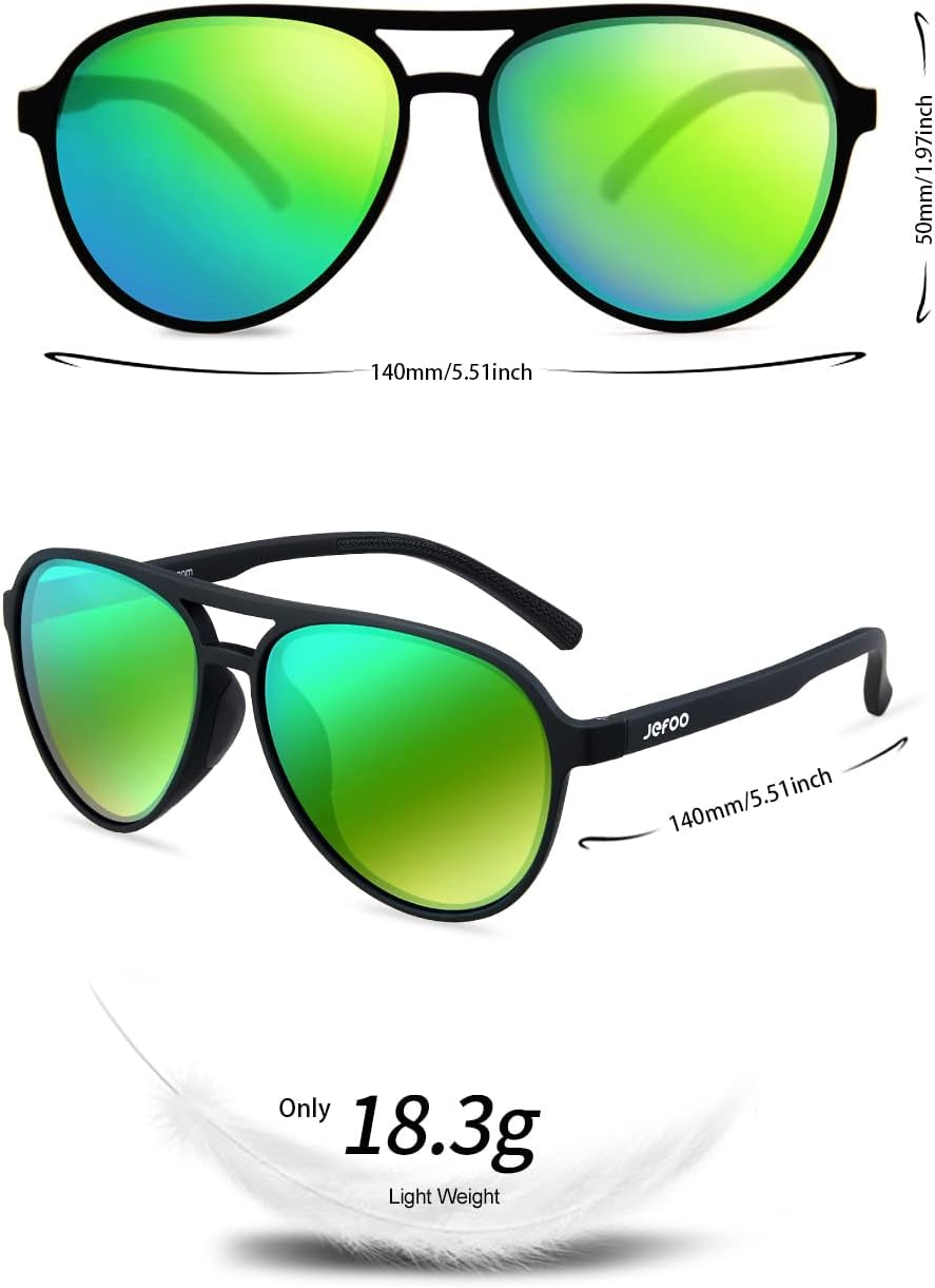 Polarized Aviator Sunglasses for Women Men Retro Trendy Sports Sunglasses for Outdoor UV400 Protection