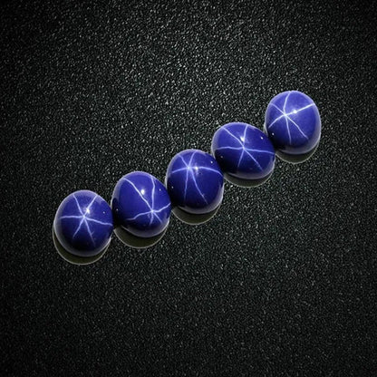 9x11mm NATURAL RUBY STAR SAPPHIRE 1 BUDS OVAL CABOCHON RING SIZE LOOSE GEMSTONE
