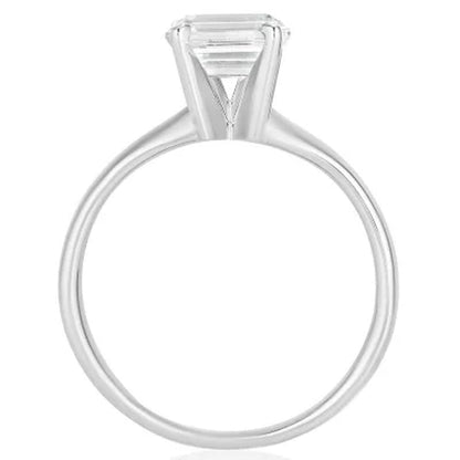 Superior Quality VS Collection 1.5 CT. T.W. Emerald Shaped Diamond Solitaire Ring in 18K Gold (I, VS2)