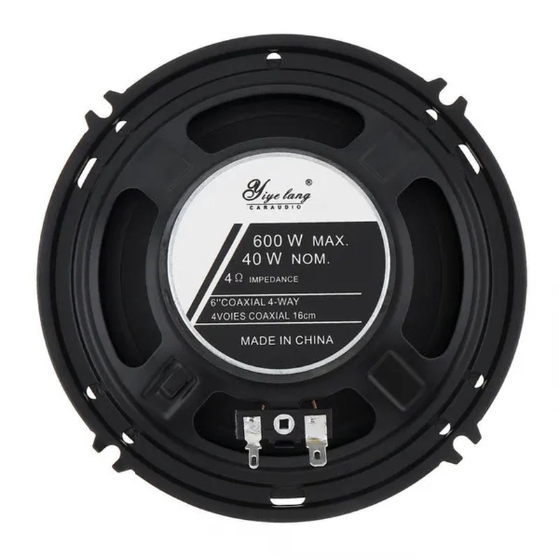 2Pcs 6 Inch 600W Full Range Frequency Car Audio Speaker Modified Heavy Mid-Bass Ultra-Thin Speaker Non-Destructive Installation