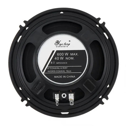 2Pcs 6 Inch 600W Full Range Frequency Car Audio Speaker Modified Heavy Mid-Bass Ultra-Thin Speaker Non-Destructive Installation