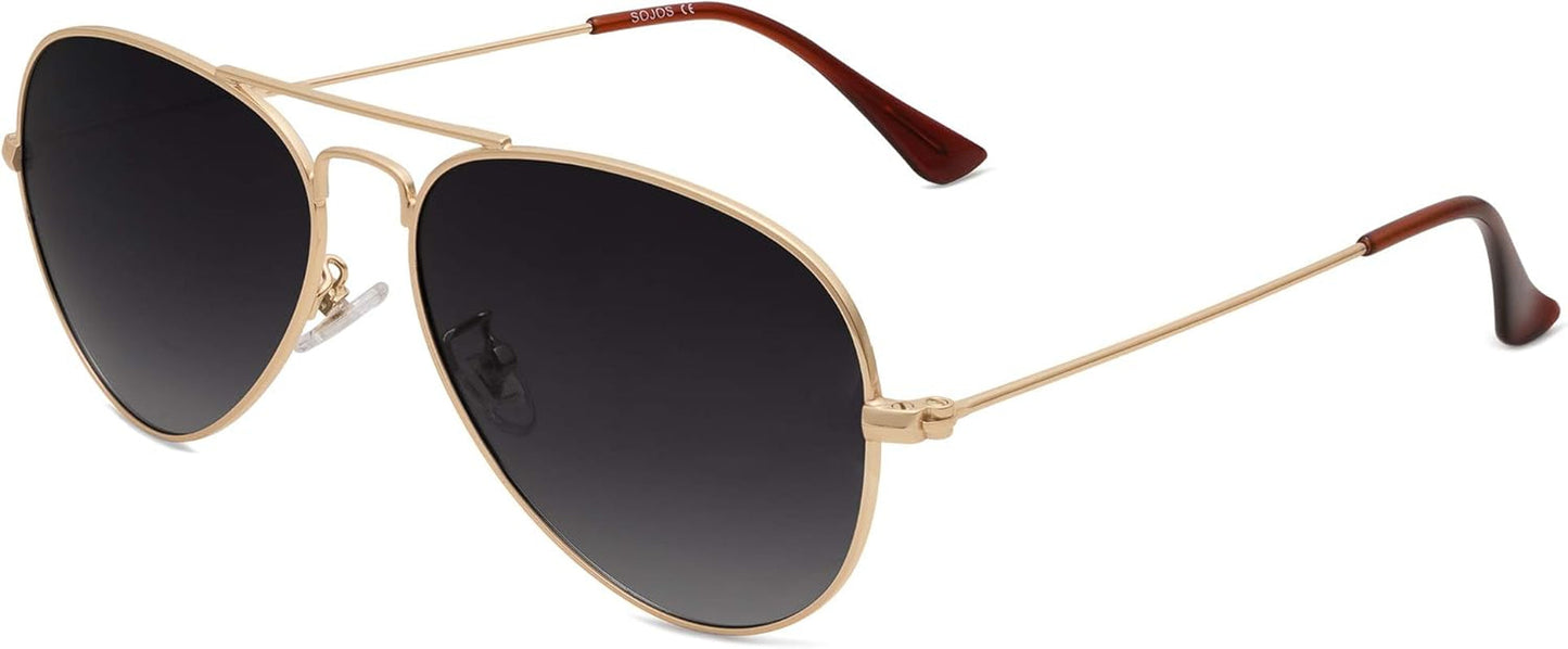 Classic Aviator Polarized Sunglasses for Men Women Vintage Retro Style