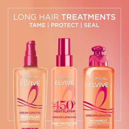 Elvive Dream Lengths Frizz Killer Leave-In Serum, 3.4 Ounce