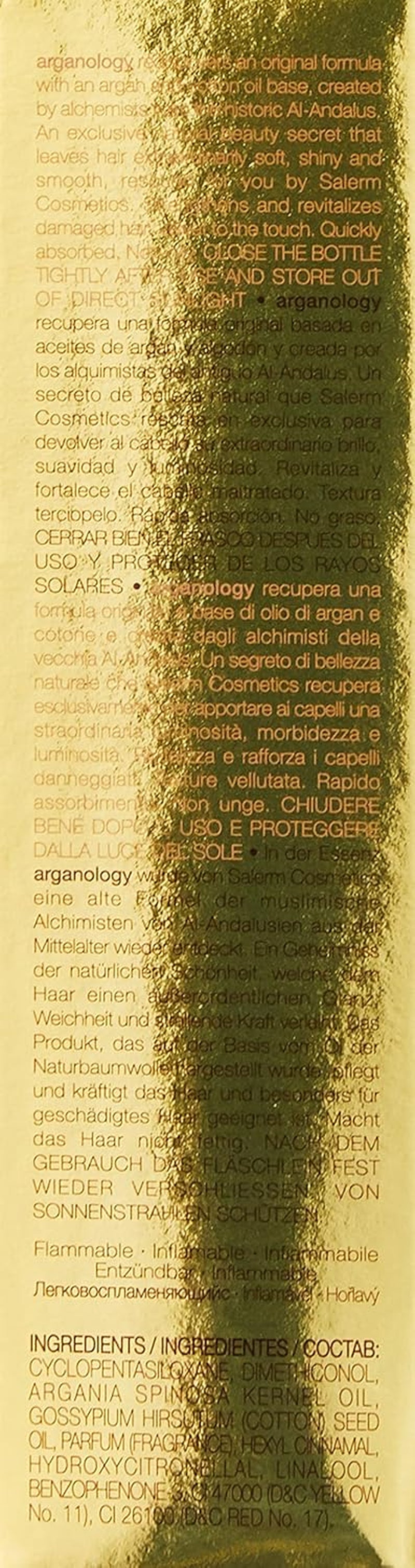'- Argan Oil Hair Serum - Biokera Arganology - 60 Ml - for Very Dry and Damaged Hair - Nutrition and Shine - Revitalizes Hair - Extra Hydration